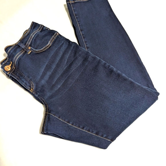 Classic INC Skinny Leg Regular Fit Women's Blue Jeans w/ Stretch - Picture 3 of 10